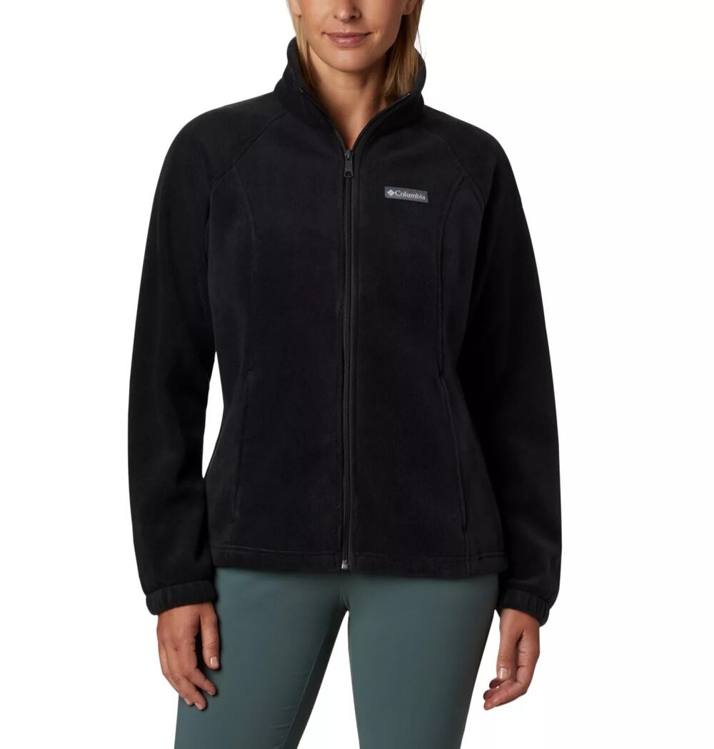 Columbia Blue Fleece Full Zip-Up Basic Jacket Women's Size Medium